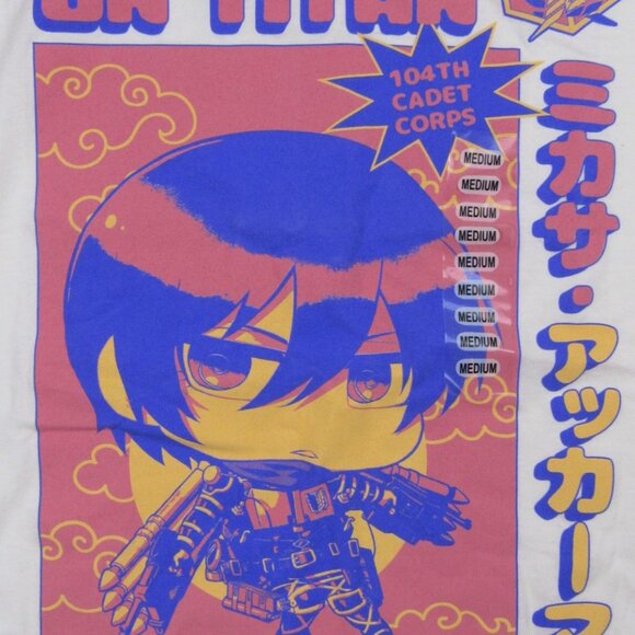 Attack On Titan Final Season Graphic T-Shirt Women's Juniors size M Short Sleeve - Picture 2 of 3